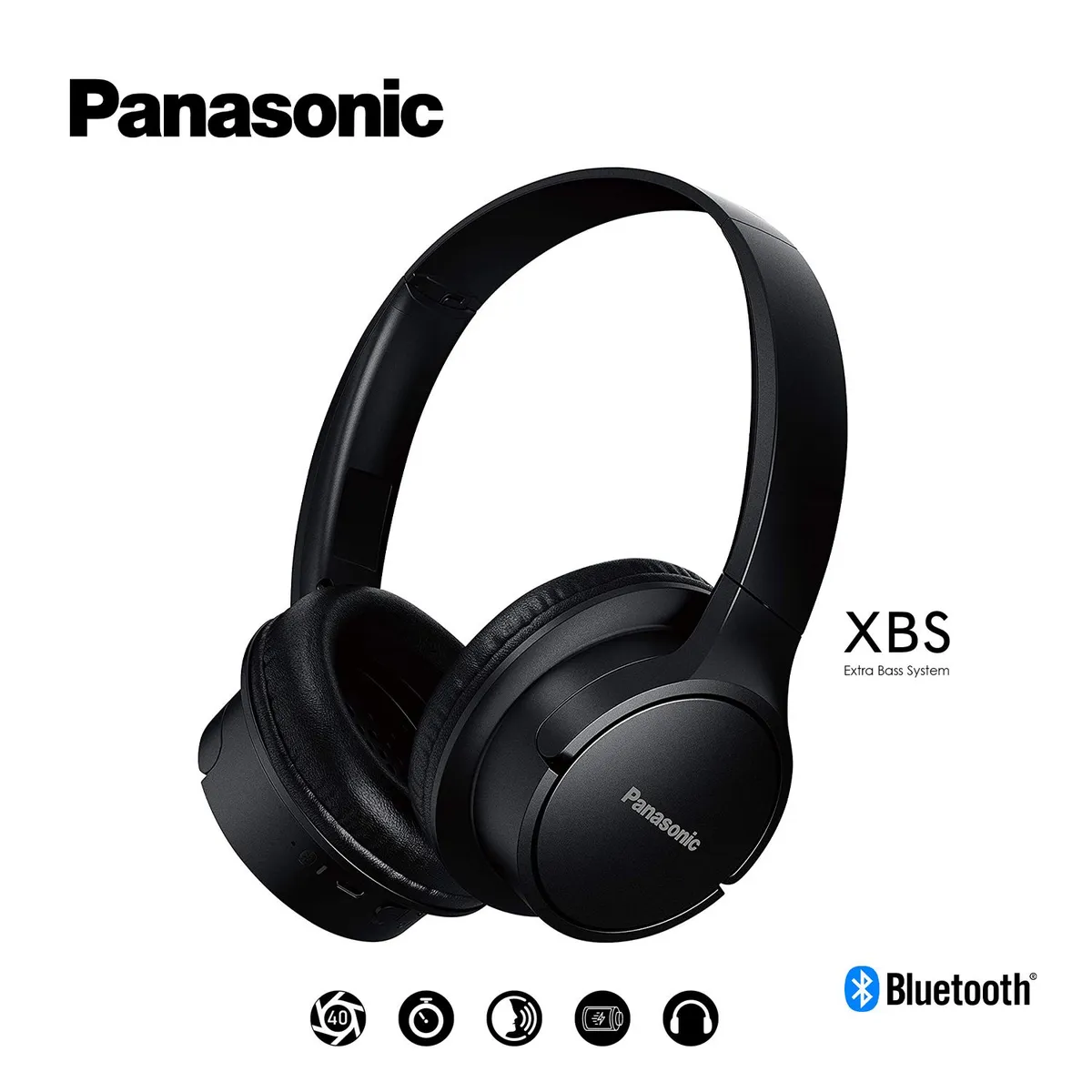 PANASONIC - Audifonos Panasonic Bluetooth Extra Bass System 50hrs RB-HF520
