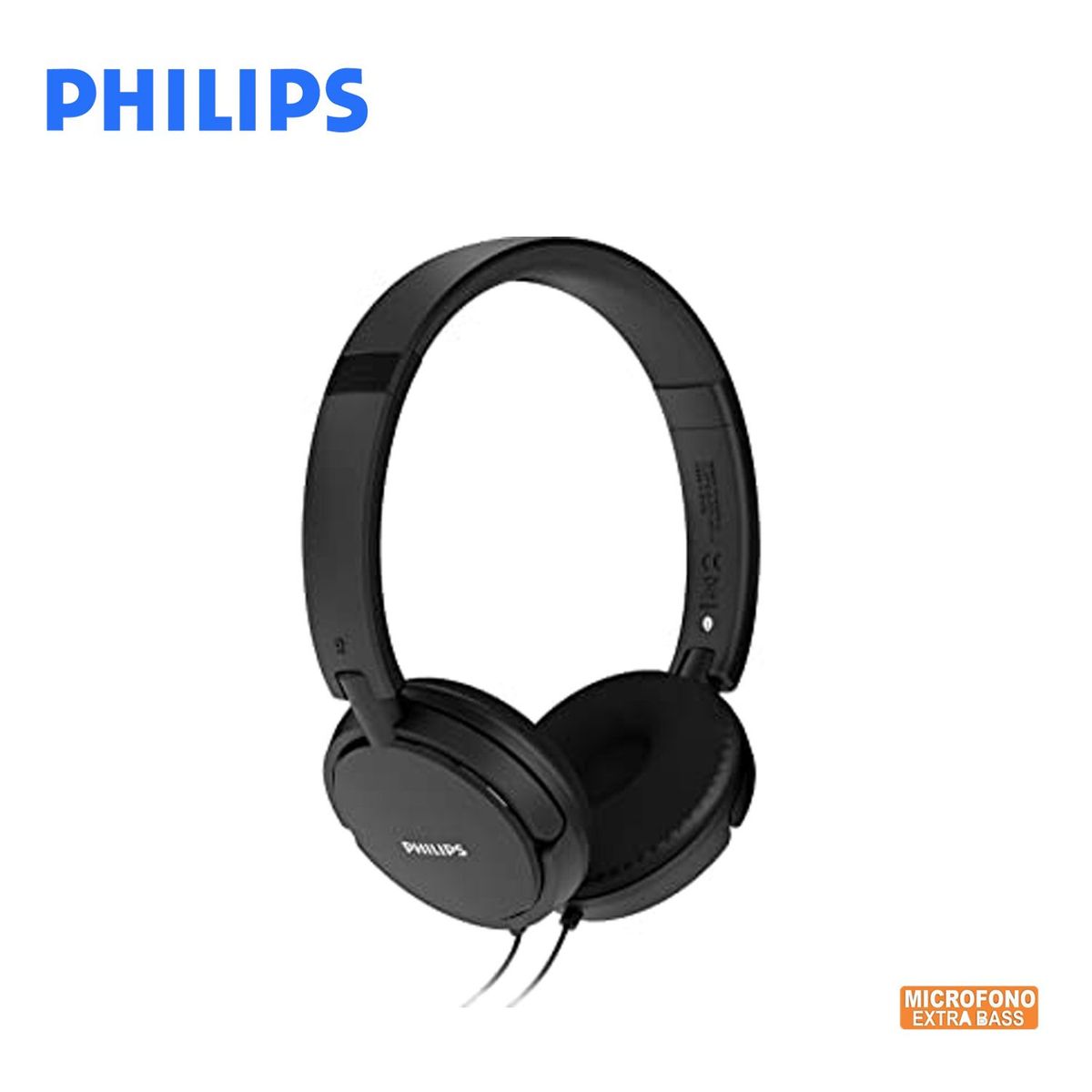 PHILIPS - Audífonos Philips Extra Bass Con Micrófono SHL5005 Negro