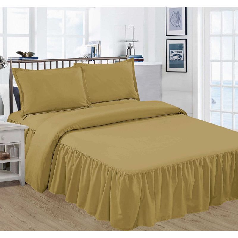 GENERICO - JUEGO DE SÁBANAS CON BLONDA DE 2 PLAZAS