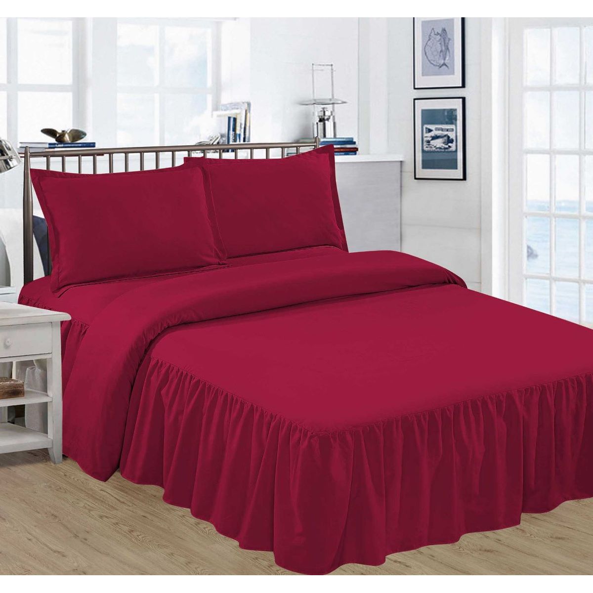 CASATEX - JUEGO DE SÁBANAS CON BLONDA CASATEX DE 2 PLAZAS