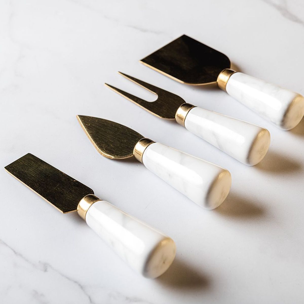 GENERICO - Juego de Cubiertos para Queso x 4 pz