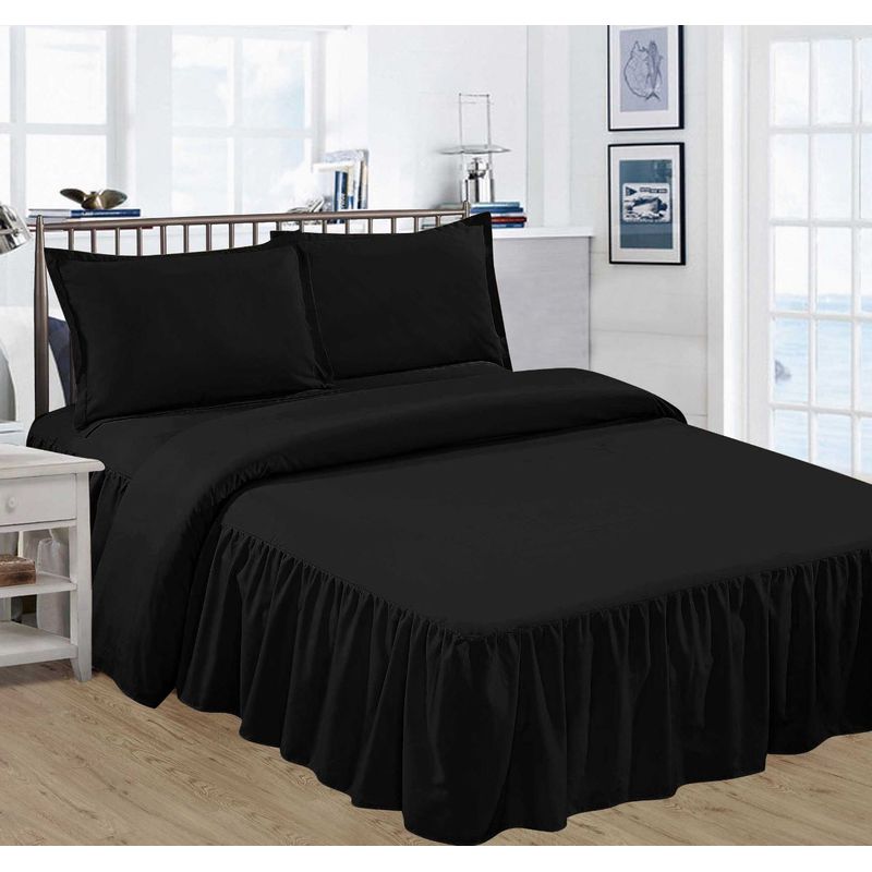 GENERICO - JUEGO DE SÁBANAS CON BLONDA DE 2 PLAZAS