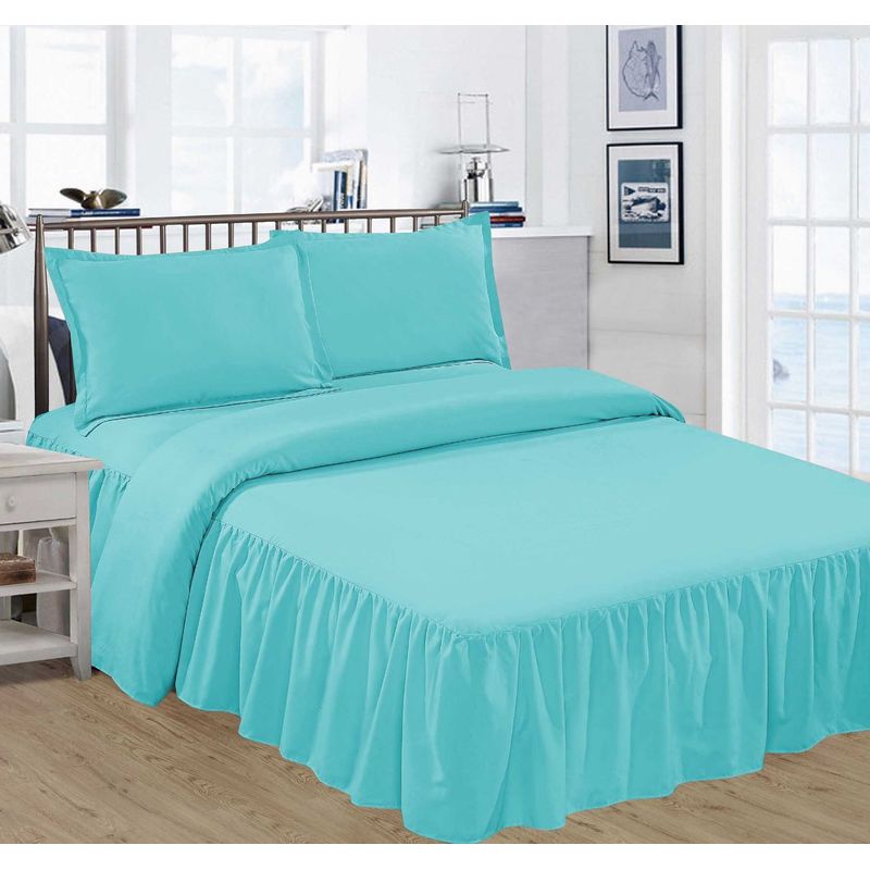 GENERICO - JUEGO DE SÁBANAS CON BLONDA DE 2 PLAZAS