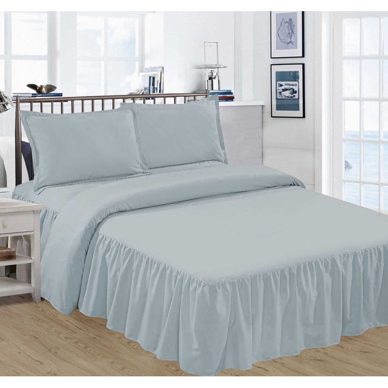 GENERICO - JUEGO DE SÁBANAS CON BLONDA  DE 2 PLAZAS