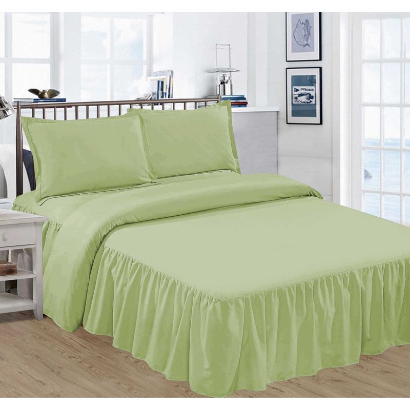 GENERICO - JUEGO DE SÁBANAS CON BLONDA DE 2 PLAZAS