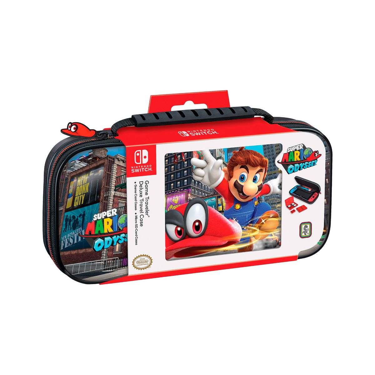 NINTENDO - Game Traveler Deluxe Travel Case Nintendo Switch Super Mario Odyssey