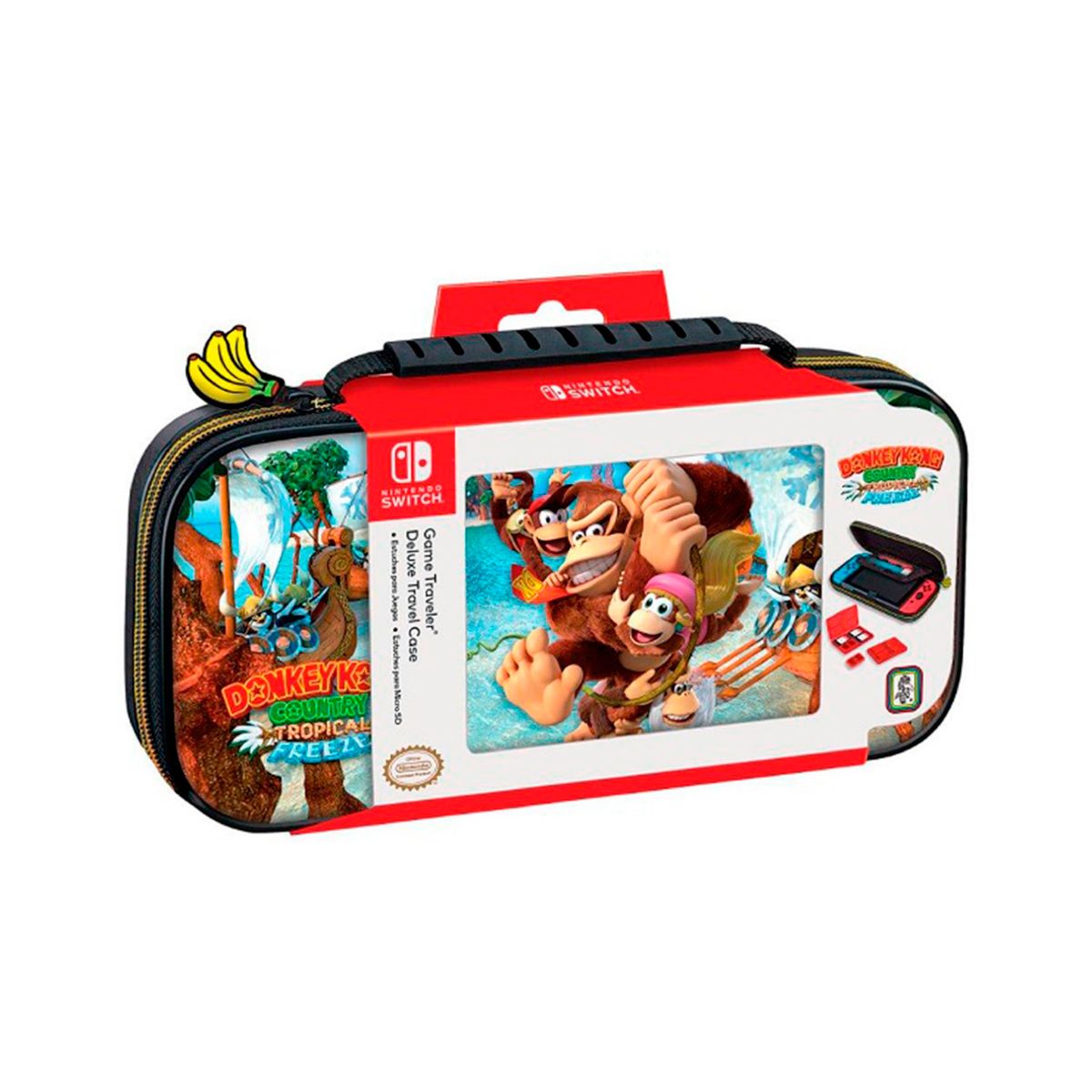 NINTENDO - Game Traveler Deluxe Travel Case Nintendo Switch Donkey Kong Country
