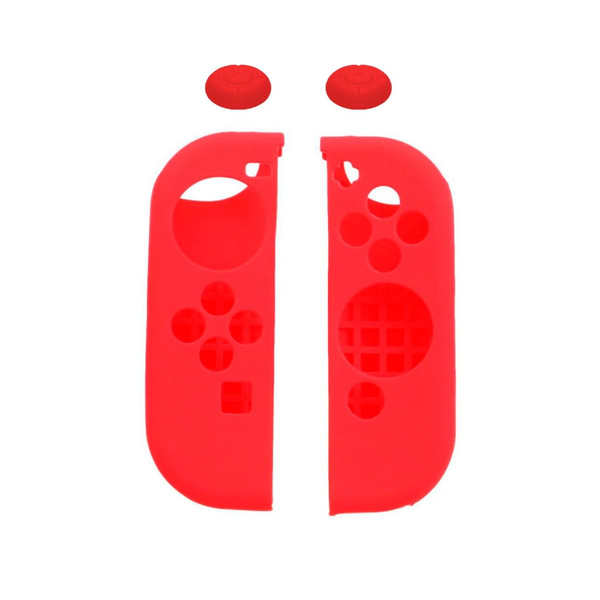 GENERICO - Silicone Cover Pack Nintendo Switch Rojo