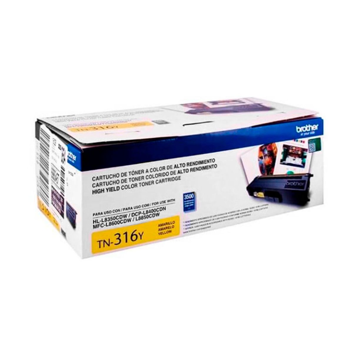BROTHER - TONER BROTHER TN-316Y AMARILLO HL-L8350CDW/MFC-L8850CDW P/N: TN316Y