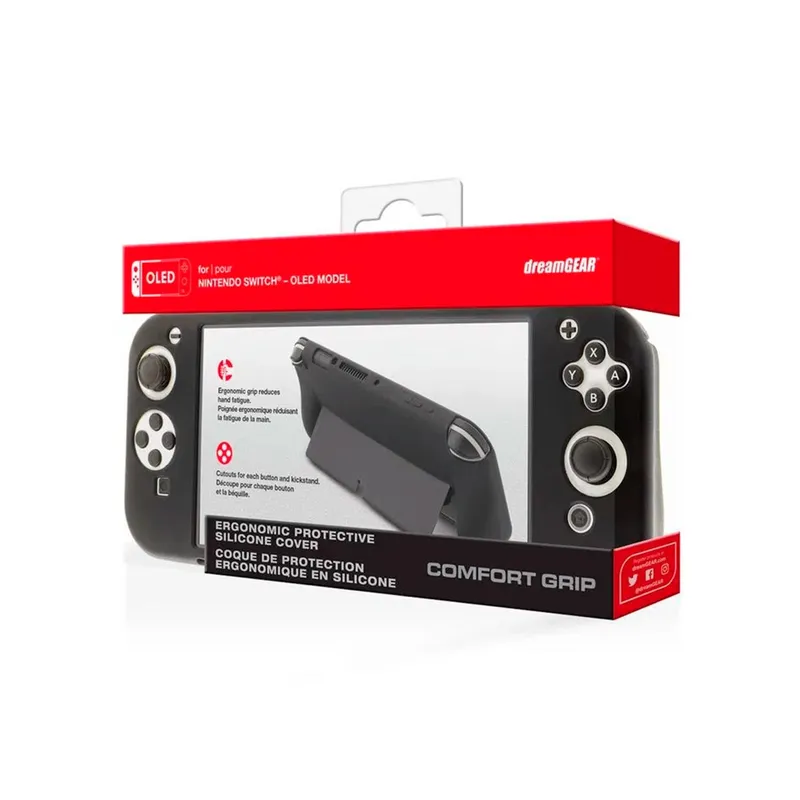 DREAMGEAR - Estuche de Silicona Protectora Dreamgear Nintendo Switch Oled Black