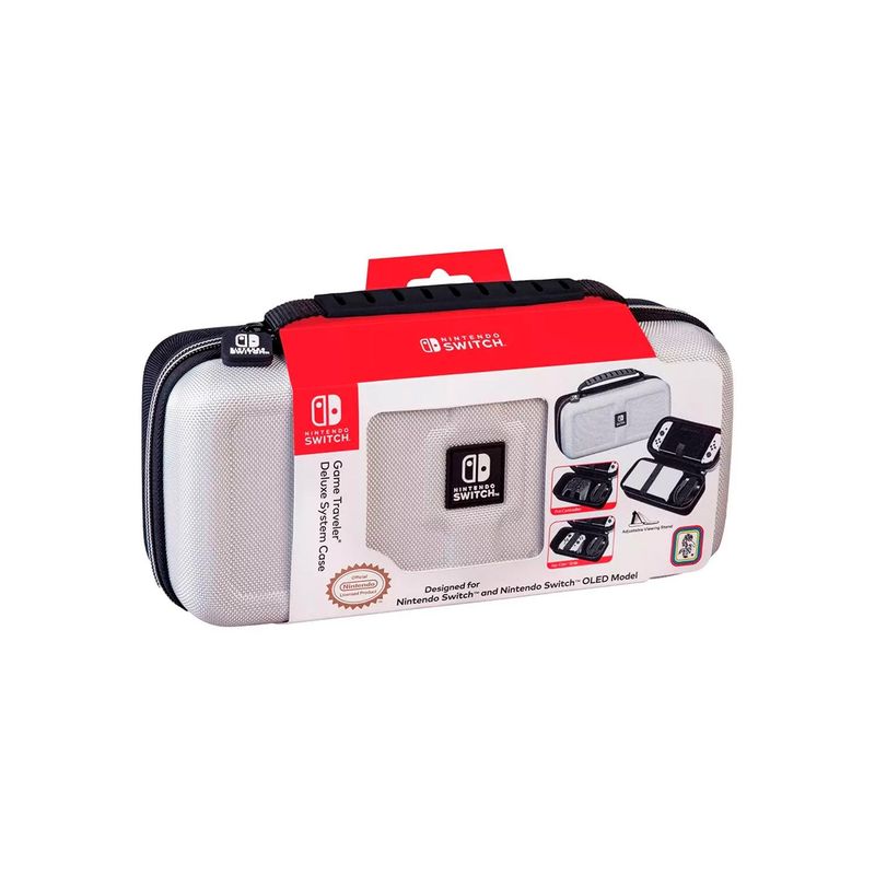 NINTENDO - Estuche Original Game Traveler Deluxe Travel Case Oled 1680-White