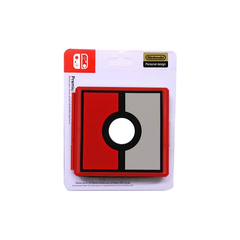 GENERICO - Estuche Portajuegos Pokeball Nintendo Switch