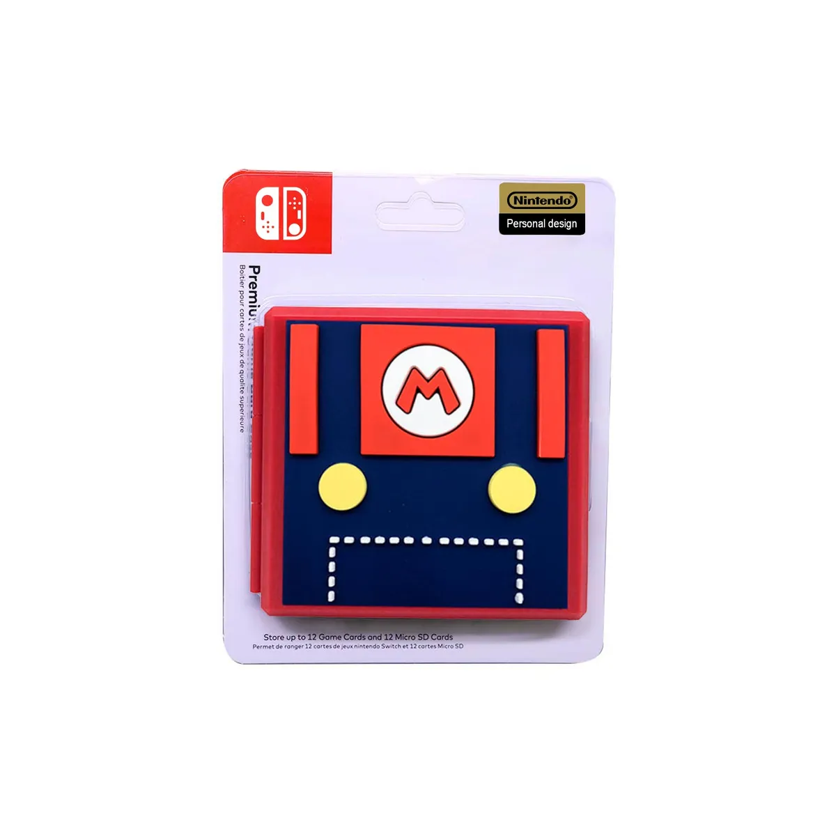 GENERICO - Estuche Portajuegos Mario Blue Nintendo Switch