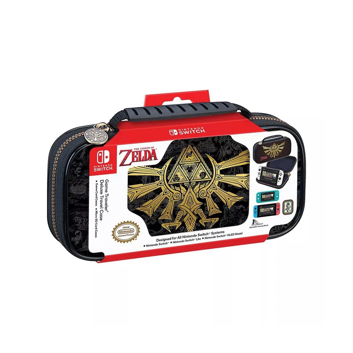 NINTENDO - Estuche Protector Game Traveler Deluxe Travel Para Switch Hyrule Crest