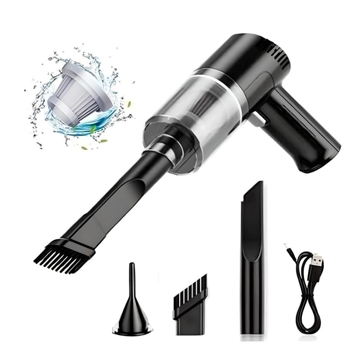 HYGGE - Aspiradora de Mano Portátil 3 en 1 Recargable