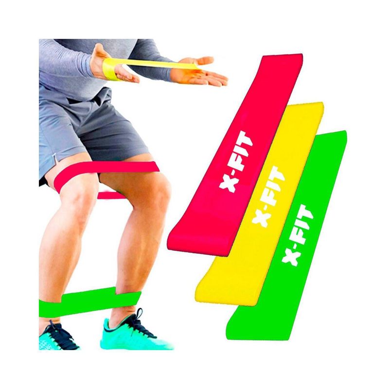 GENERICO - 3 Bandas X_FIT Bandas para ejercicios sentadillas