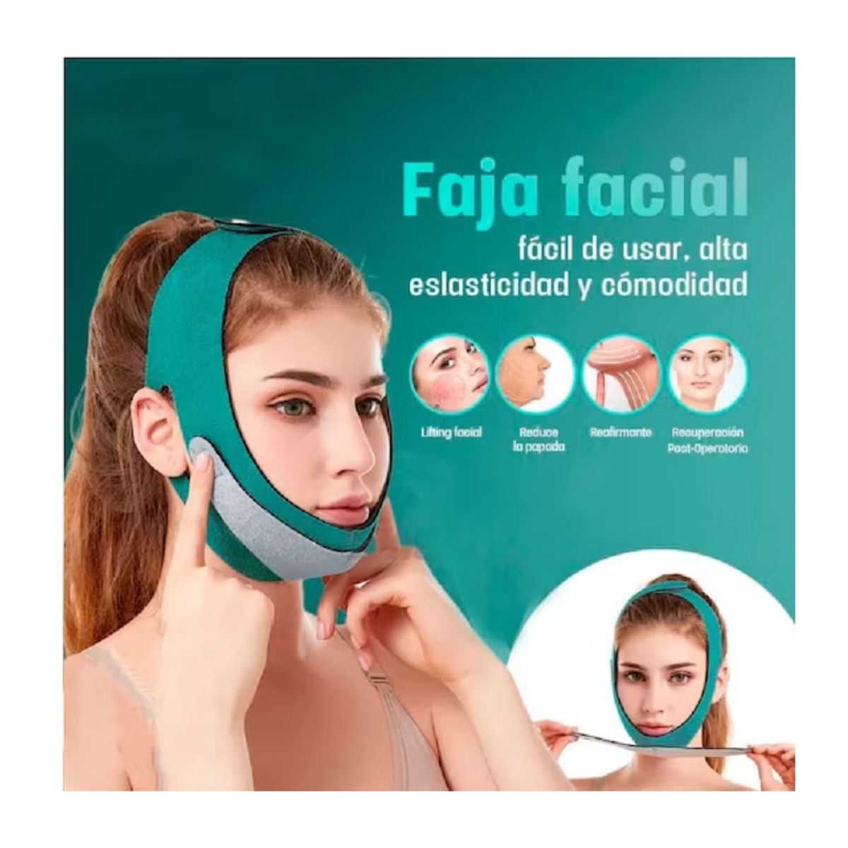 OEM - Faja Facial  Adelgazante Reductor de Papada y Mentón