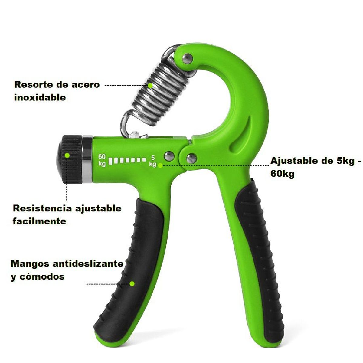 GENERICO - Hand Grip Verde 5kg 60kg