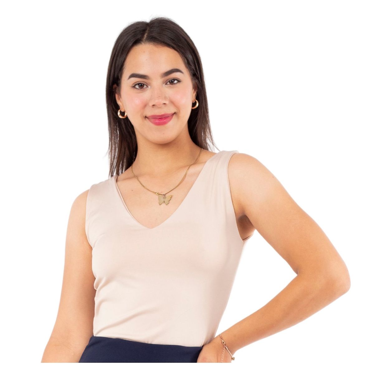 GENERICO - Polo Cuello V Suplex Anne Mujer