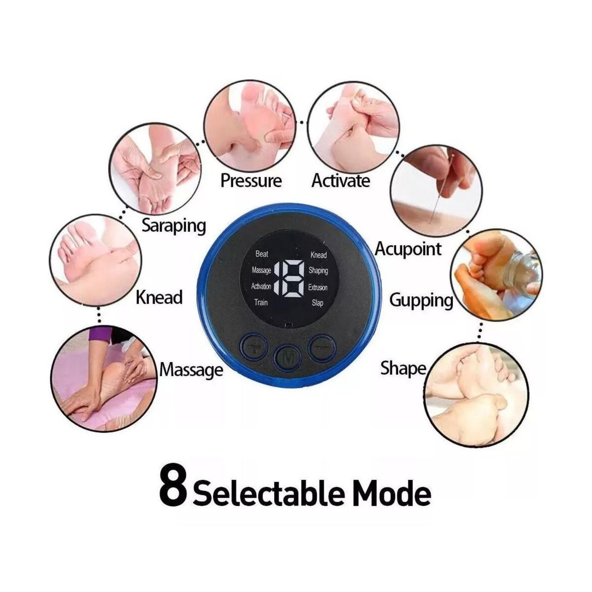 ROSH - Tapete Para Masaje de Pies  - Recargable EMS