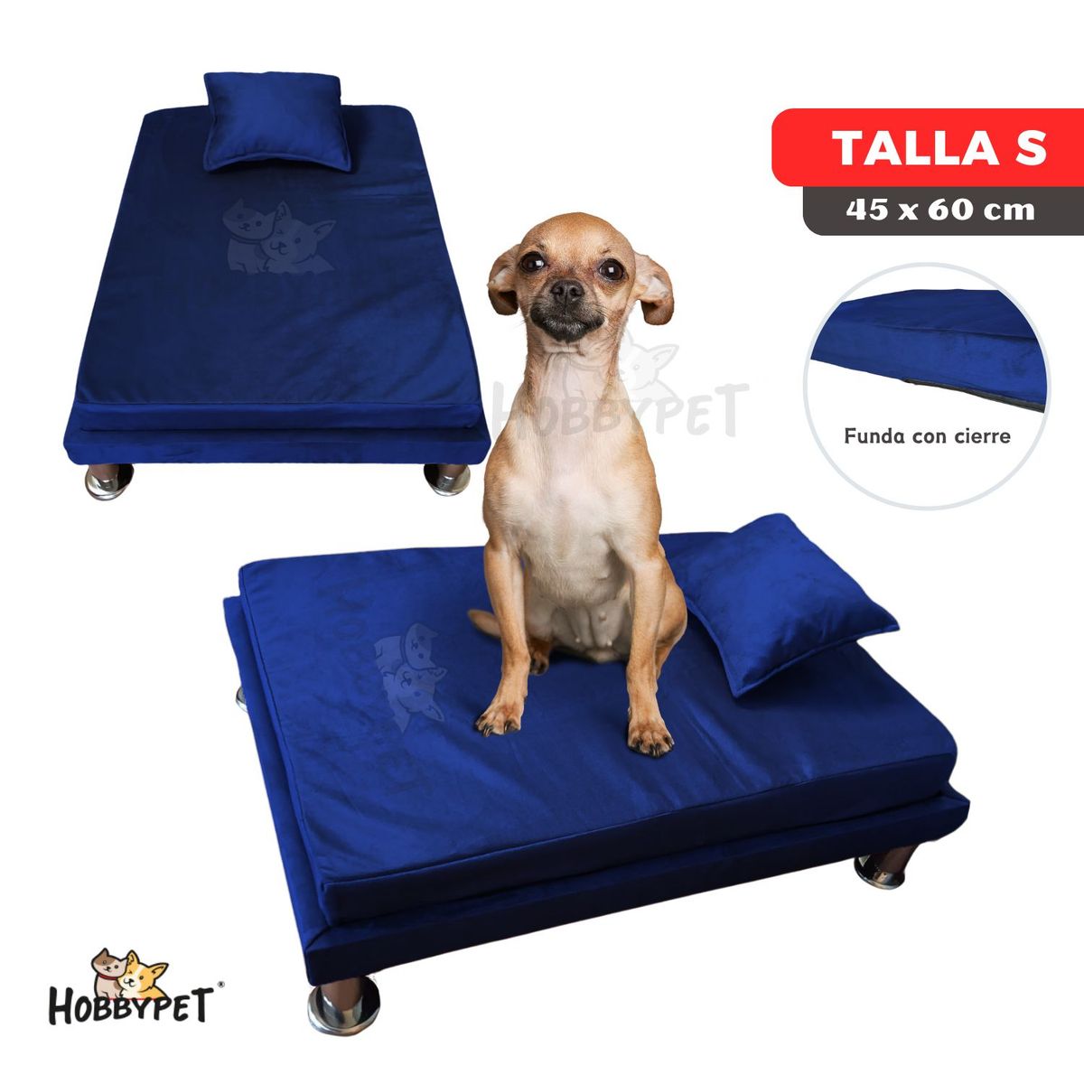 GENERICO - Cama para perro TARIMA DOG - Talla S - Azul