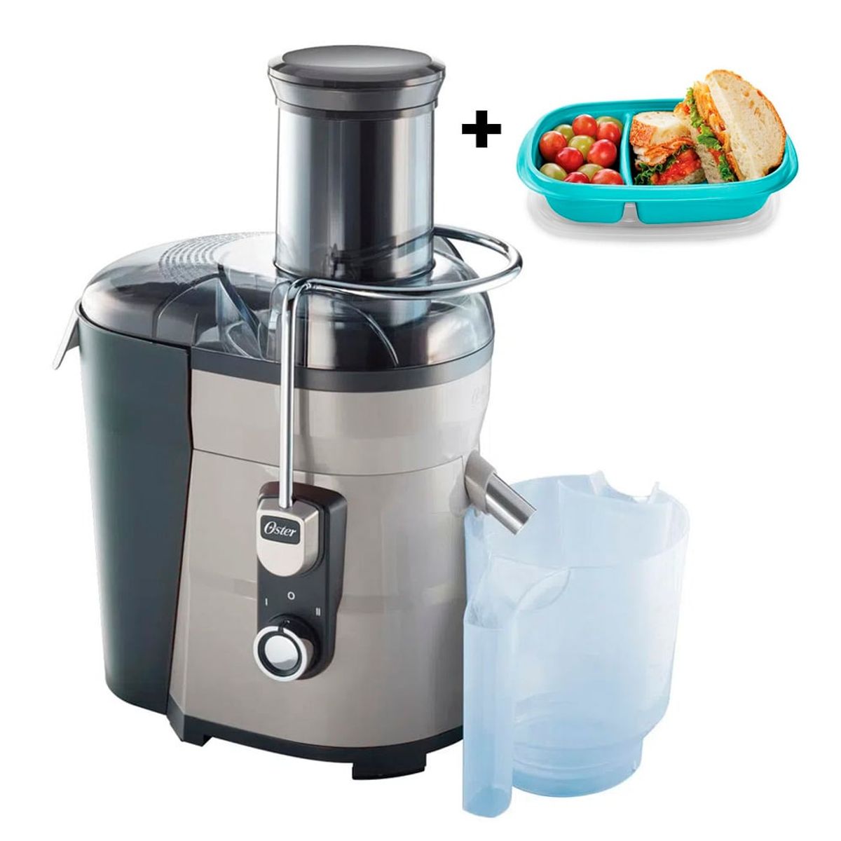 OSTER - Extractor de jugos Oster FPSTJE317S potencia 600 Watts - Plata