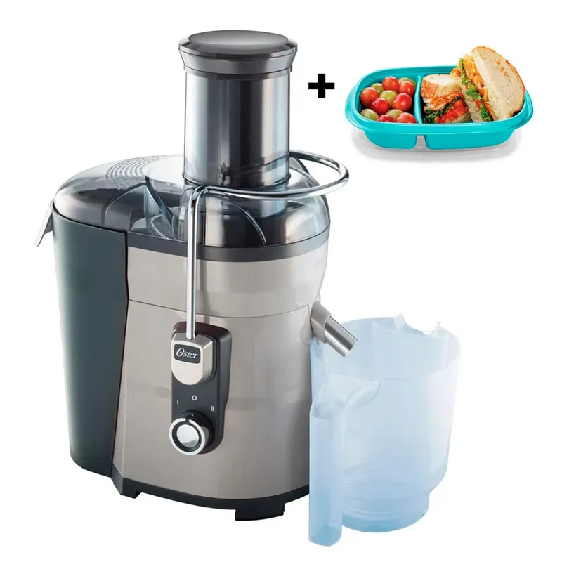 OSTER - Extractor de jugos Oster FPSTJE317S potencia 600 Watts - Plata