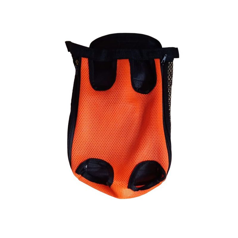 GENERICO - Canguro mochila transportador mascotas perro talla L naranja
