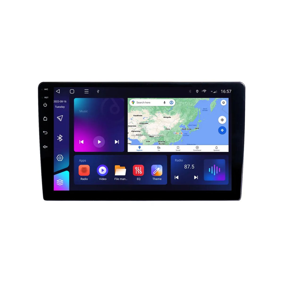 GENERICO - Autoradio Android Pro 4GB Ram y 64GB Interna 8core Qled 4G SIM