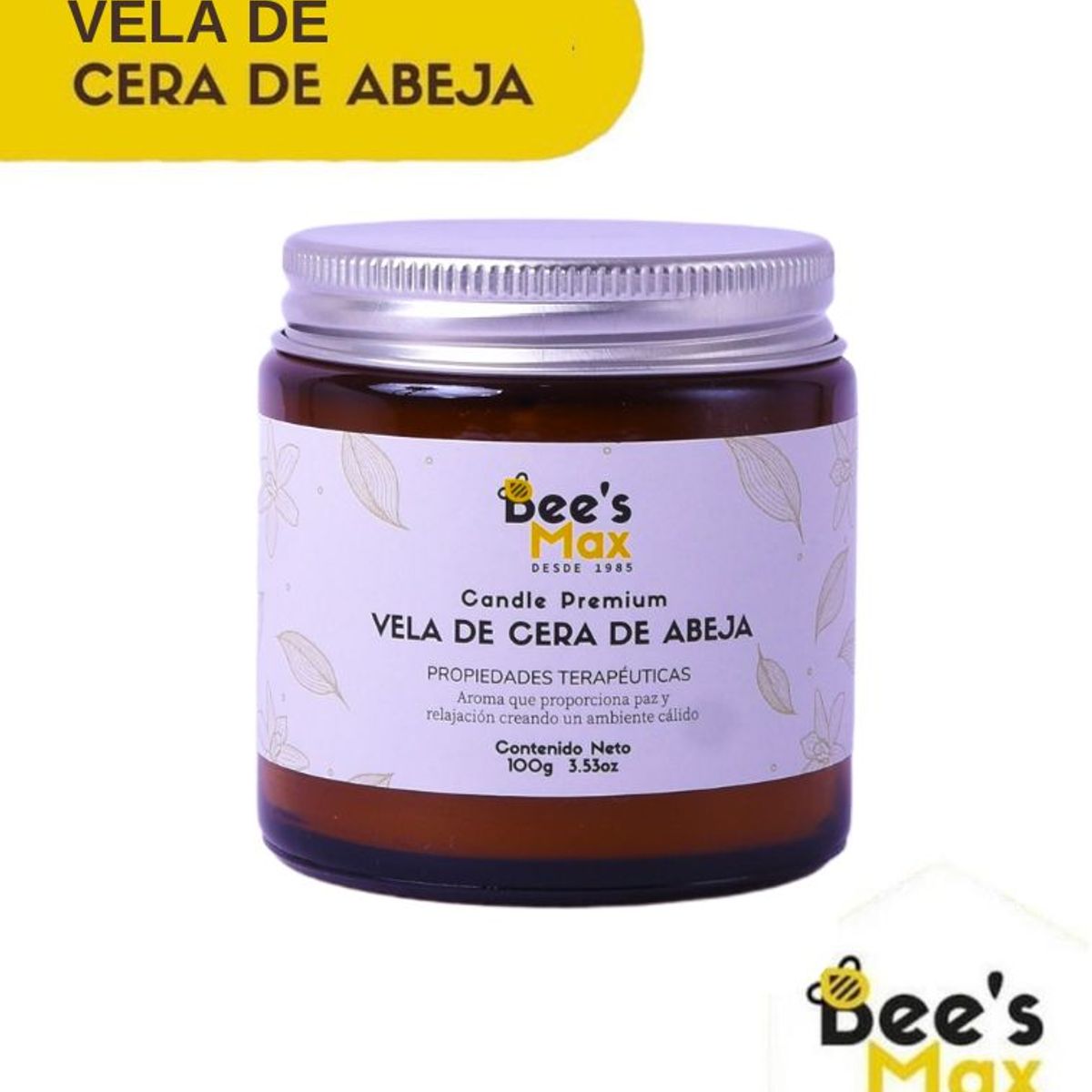 BEE'S MAX - Vela de cera de abeja - Candle-Premium