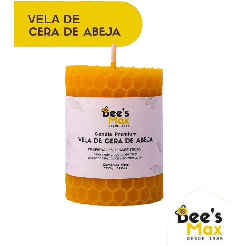 BEE'S MAX - VELA DE CERA DE ABEJA BEES MAX