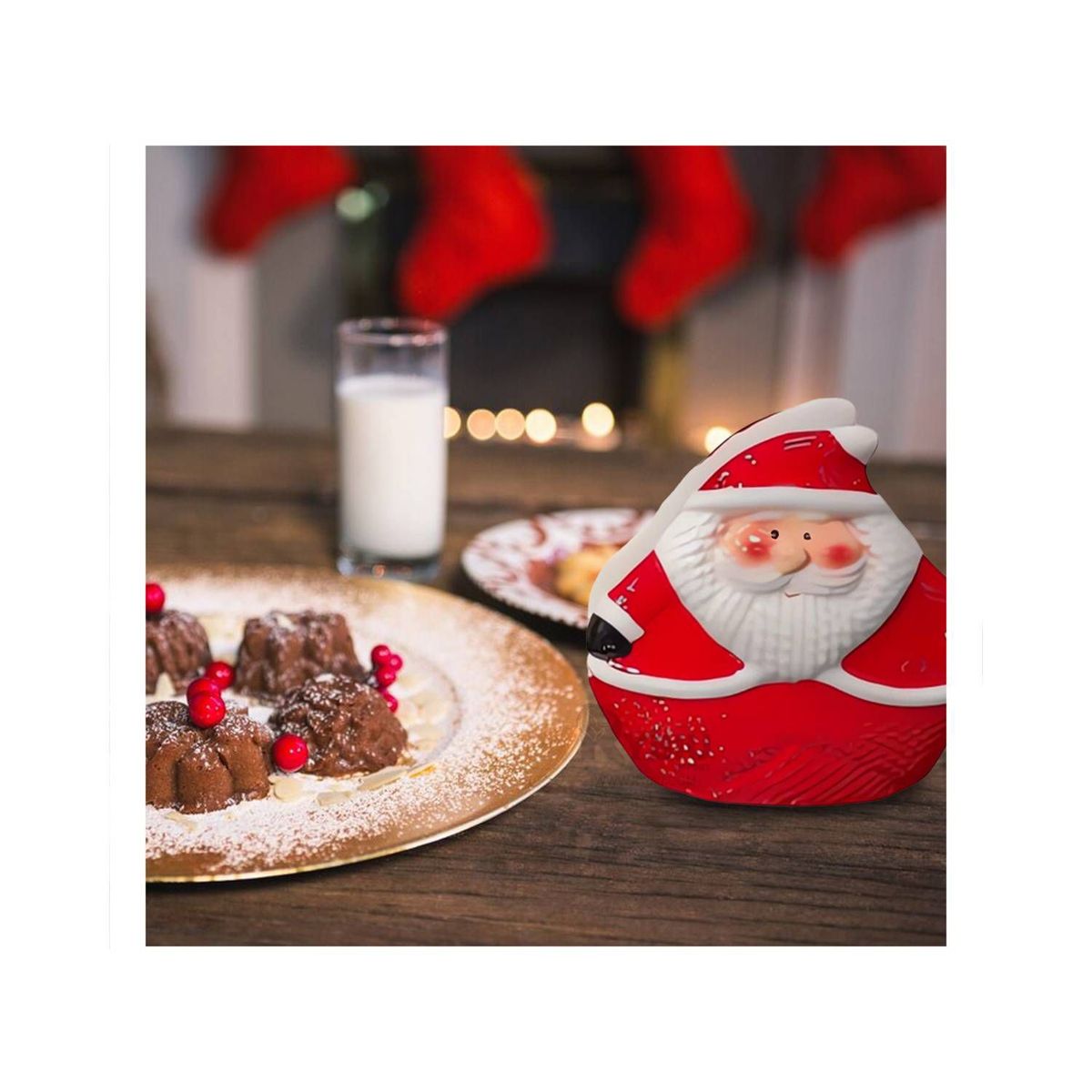 GENERICO - Porta Servilleta para Decorar tu Mesa Navideño de Papa Noel