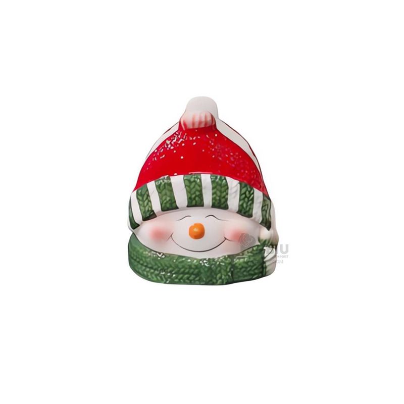 GENERICO - Porta Servilleta de Ceramica Navideño de Diseño Santa Claus
