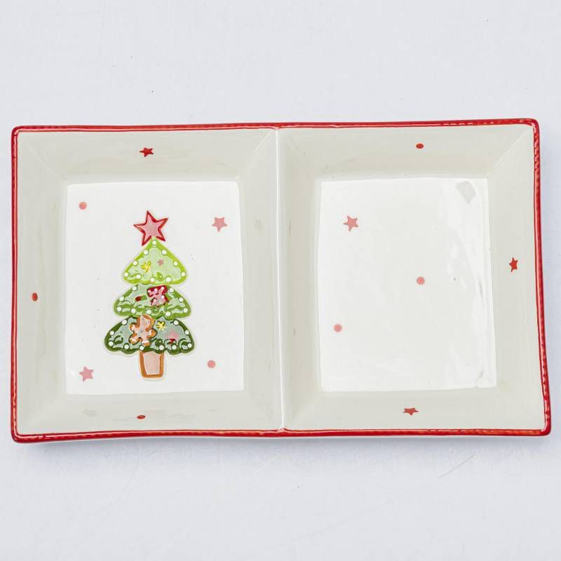 GENERICO - Fuente de Servir 2 Divisiones Navideña