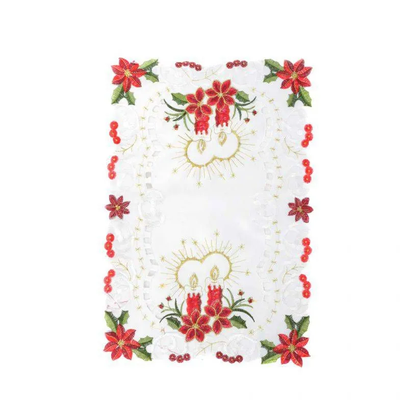 GENERICO - 6 Individual para Mesa Navideño 28.5 x 42.5 cm Adorno de Navidad