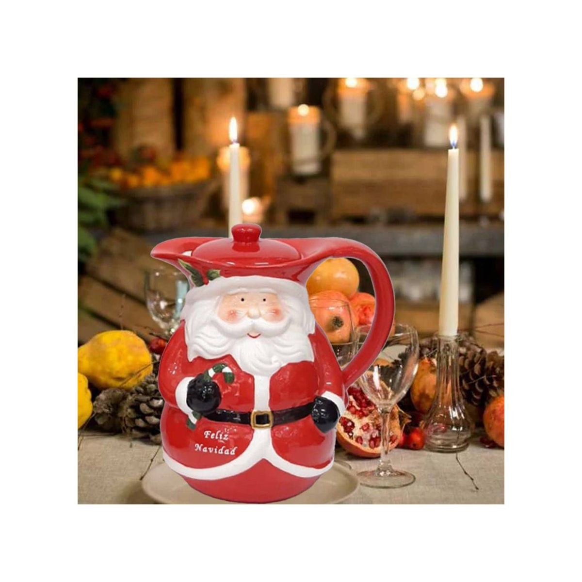GENERICO - Jarra De Navidad Ideal Para Navidad Papa Noel