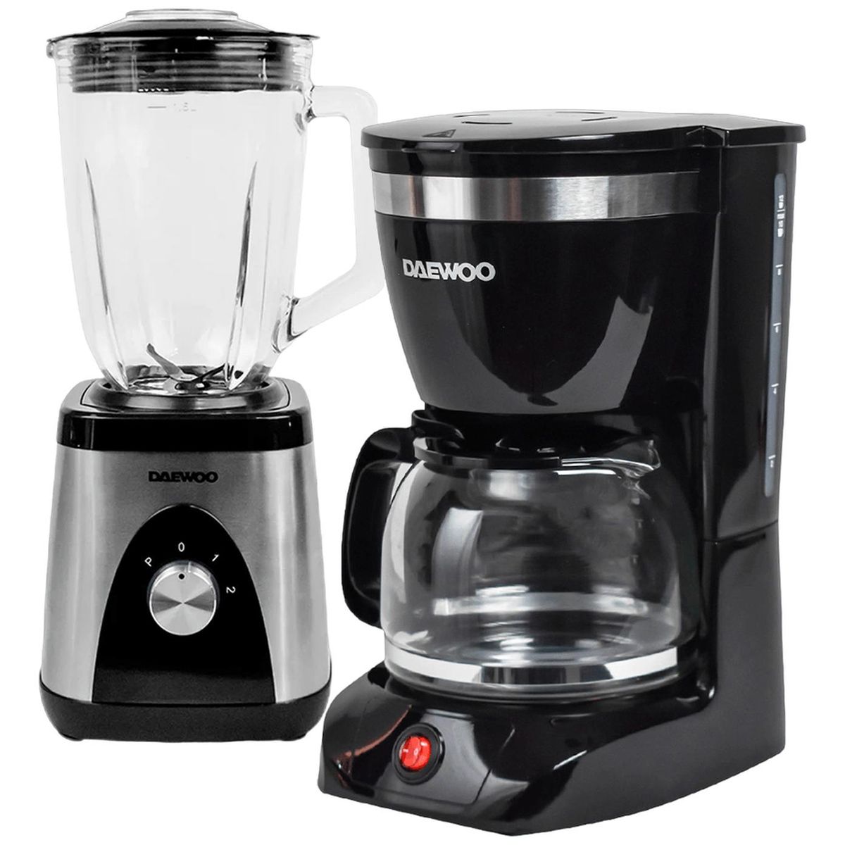 DAEWOO - Combo Daewoo Licuadora 1.5 L + Cafetera 12 tazas 1.25 L