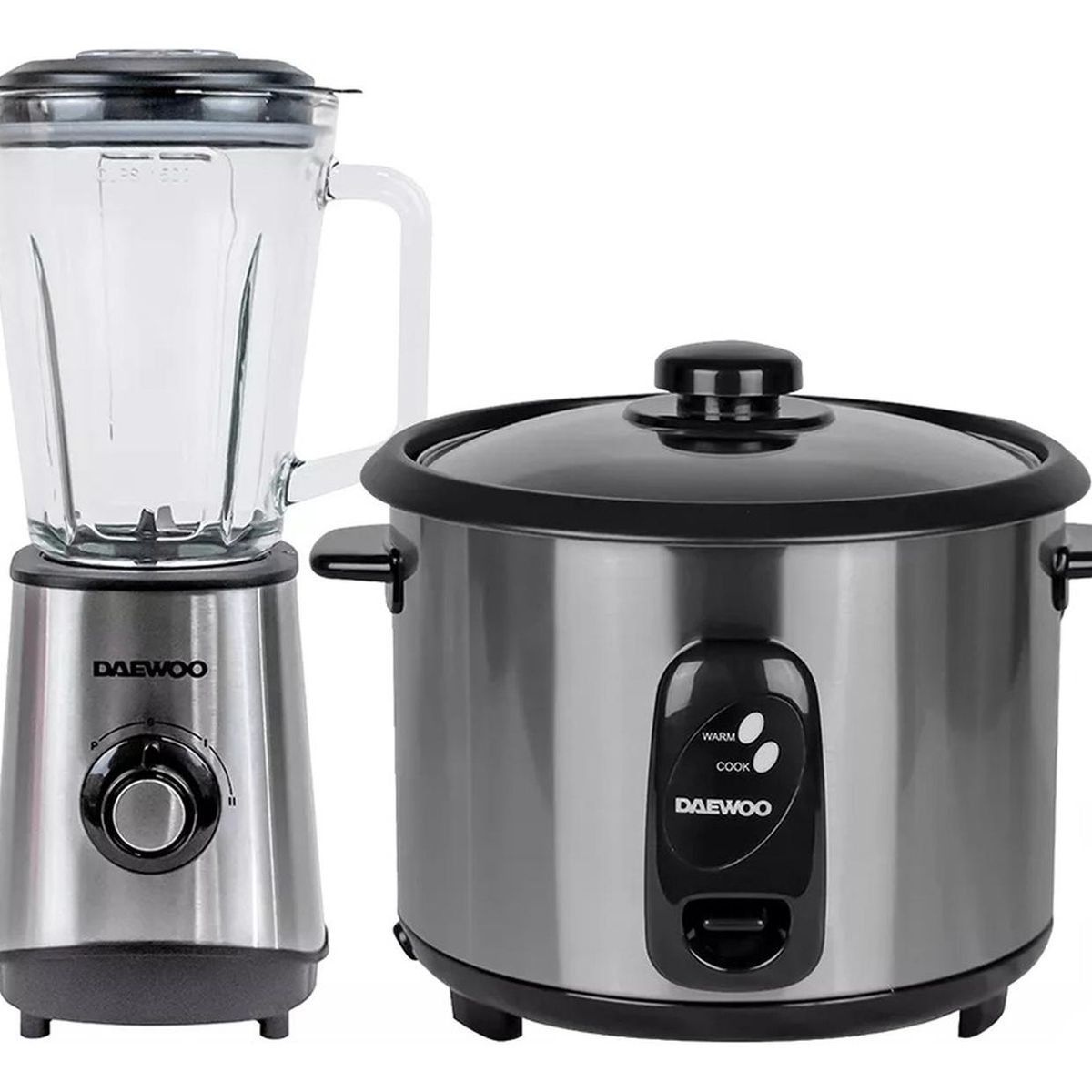 DAEWOO - Combo Daewoo Licuadora 1. 5L + Arrocera acero Inoxidable 1.8 L