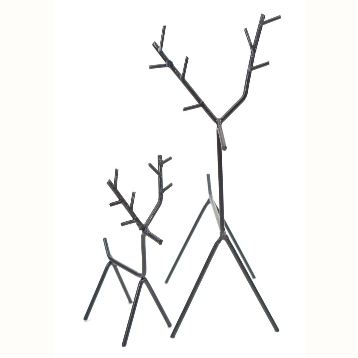 GENERICO - PACK Renos Decorativos Metálicos y Árbol 3D Metálico METHOME