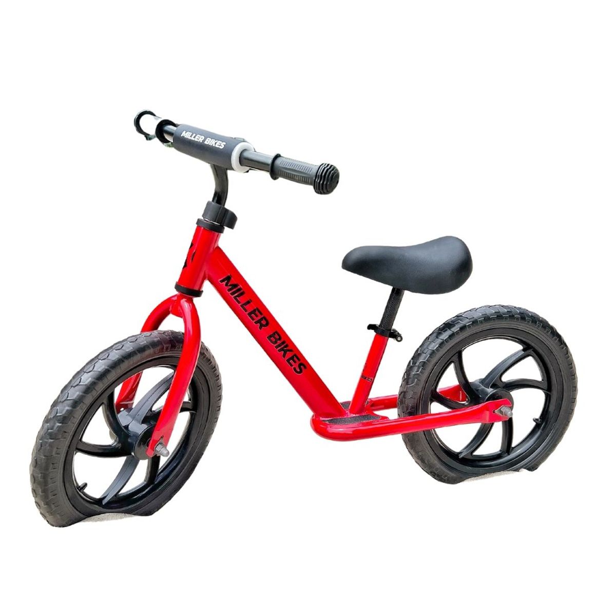 MILLER BIKES - Bicicleta de balance equilibrio MILLER BIKES Aro 14 Roja
