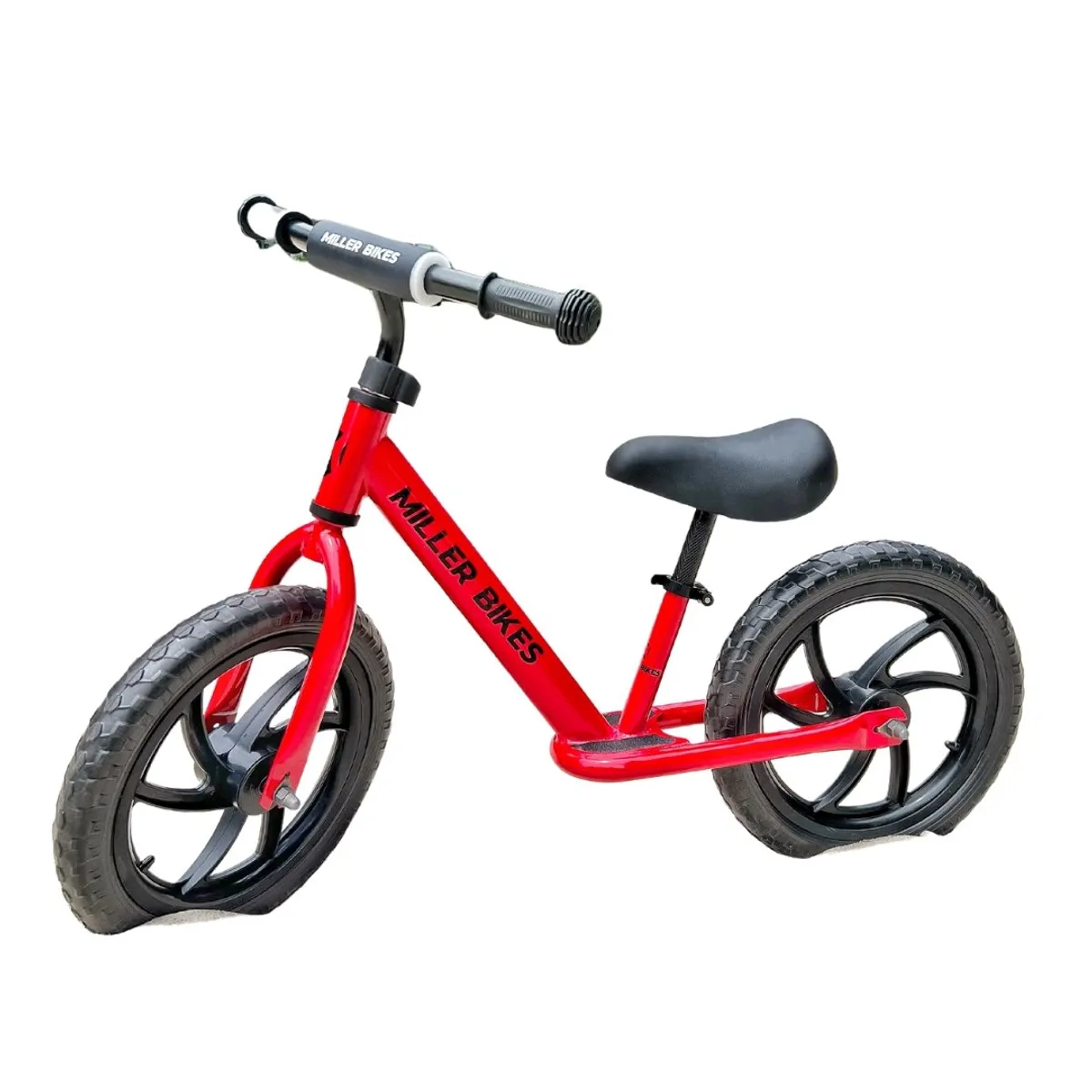 MILLER BIKES - Bicicleta de balance equilibrio MILLER BIKES Aro 12 Roja