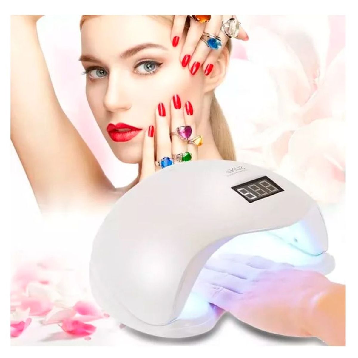 GENERICO - Lampara Secadora Manicure Led Uv Profesional De Uñas 48w