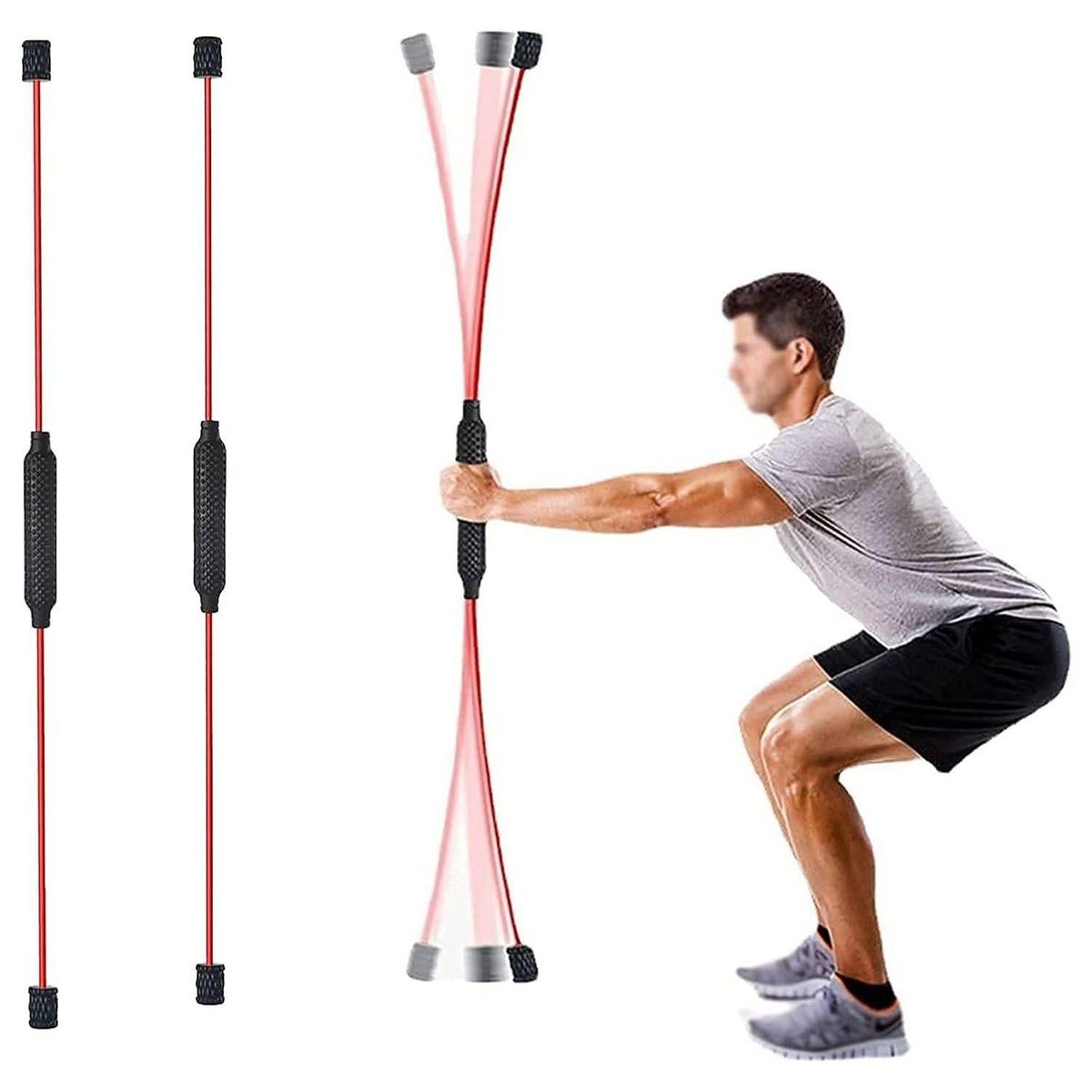OEM - Barra Fitness De Entrenamiento Vibratoria Flexible Elástica