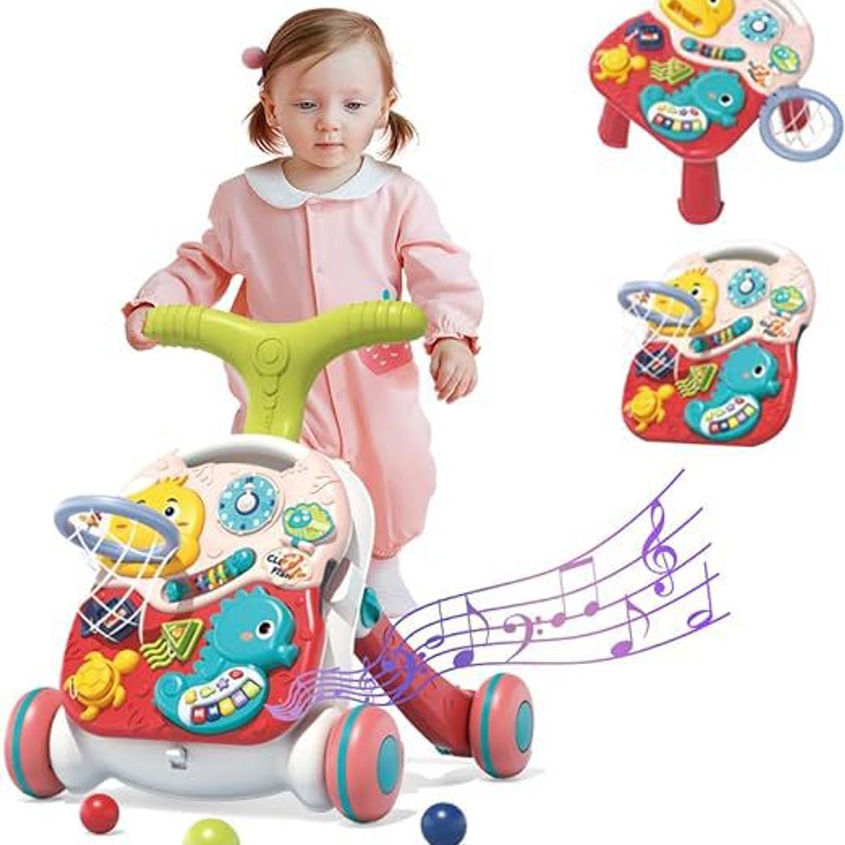 GENERICO - CAMINADOR  PARA BEBE 3 EN 1 CON CENTRO DE ACTIVIDADES