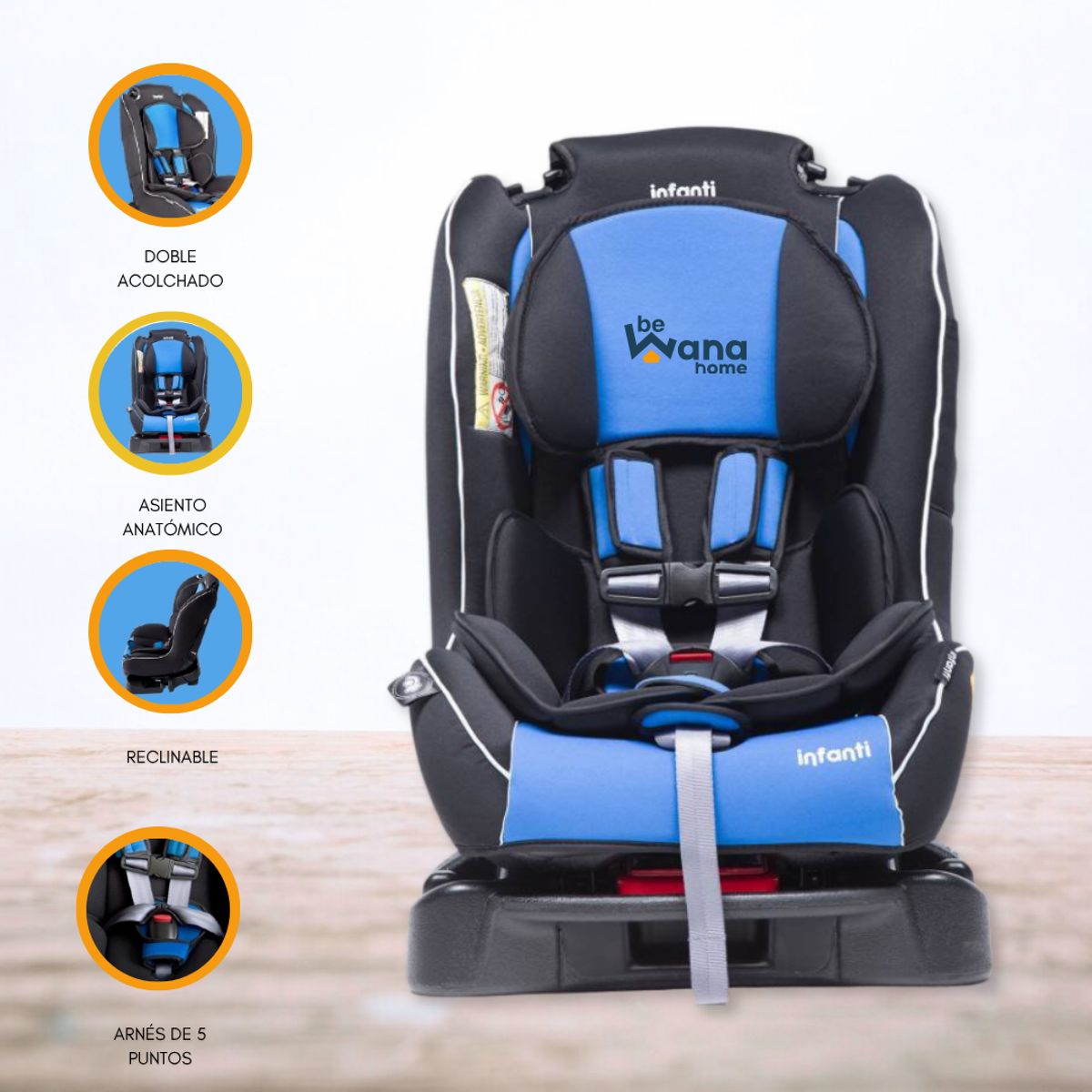 INFANTI - Silla de Auto para Bebé »V2» Blue
