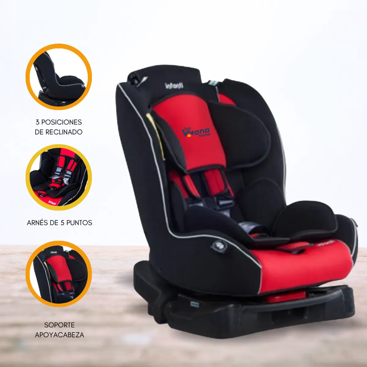 INFANTI - Silla de Auto para Bebé »V2» Red