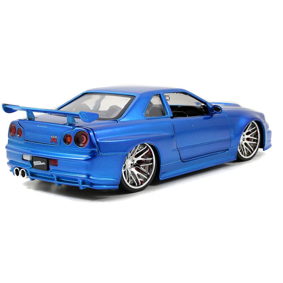 JADA TOYS - NISSAN SKYLINE GTR R34 RAPIDOS Y FURIOSOS ESCALA 1 / 24 AZUL