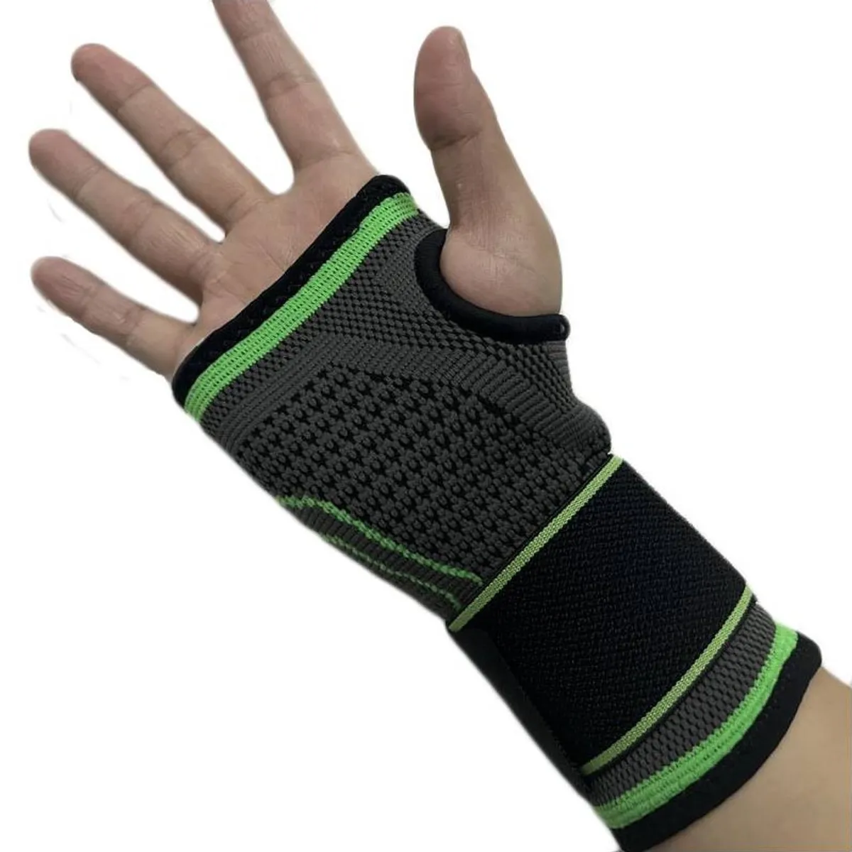 GENERICO - Pack 2 Muñequera Soporte Mano Reduce Dolor Tendinitis Negro