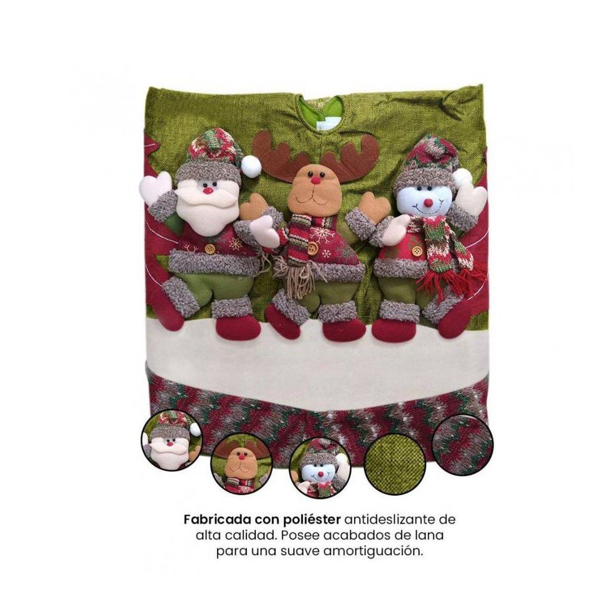 GENERICO - Alfombra piso para árbol de navidad