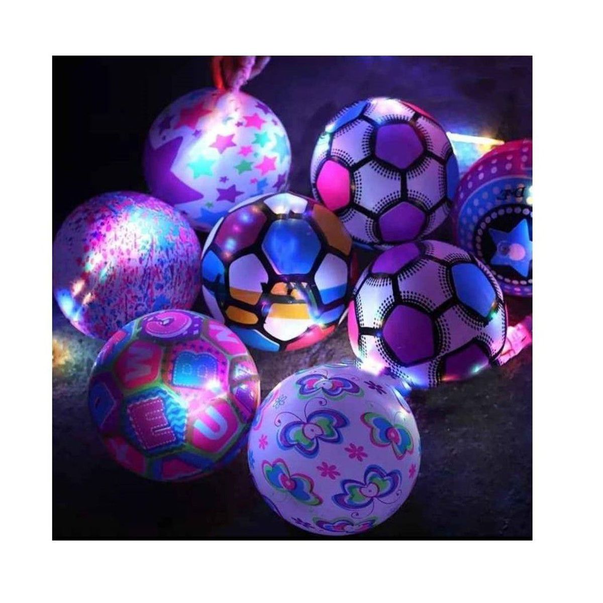 GENERICO - Pelota luminosa con luces led ALEATORIO